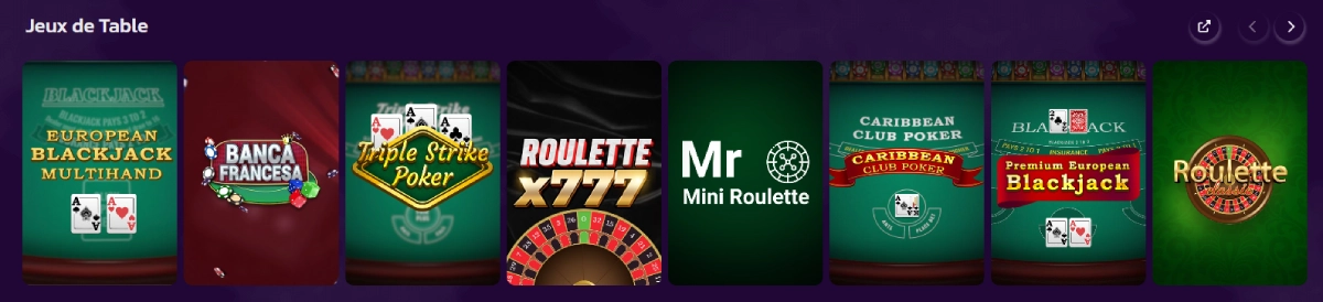 brutal casino jeux de table